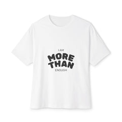 Unisex Oversized Boxy Tee with "I Am More Than Enough" - Comfortable, Inspiring Apparel, Perfect for Self-Love, Gift Idea, Casual [...]