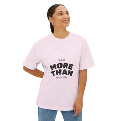 Unisex Oversized Boxy Tee with "I Am More Than Enough" - Comfortable, Inspiring Apparel, Perfect for Self-Love, Gift Idea, Casual [...]