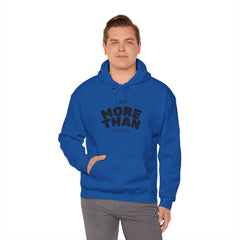 Inspirational Unisex Hoodie, I Am More Than Enough, Motivational Sweatshirt, Gift for Friends, Self-Care Apparel, Cozy Layering