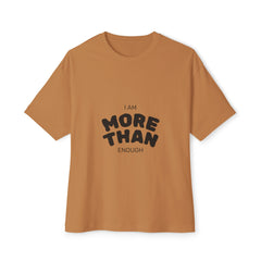 Unisex Oversized Boxy Tee with "I Am More Than Enough" - Comfortable, Inspiring Apparel, Perfect for Self-Love, Gift Idea, Casual [...]