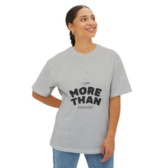 Unisex Oversized Boxy Tee with "I Am More Than Enough" - Comfortable, Inspiring Apparel, Perfect for Self-Love, Gift Idea, Casual [...]