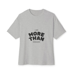 Unisex Oversized Boxy Tee with "I Am More Than Enough" - Comfortable, Inspiring Apparel, Perfect for Self-Love, Gift Idea, Casual [...]